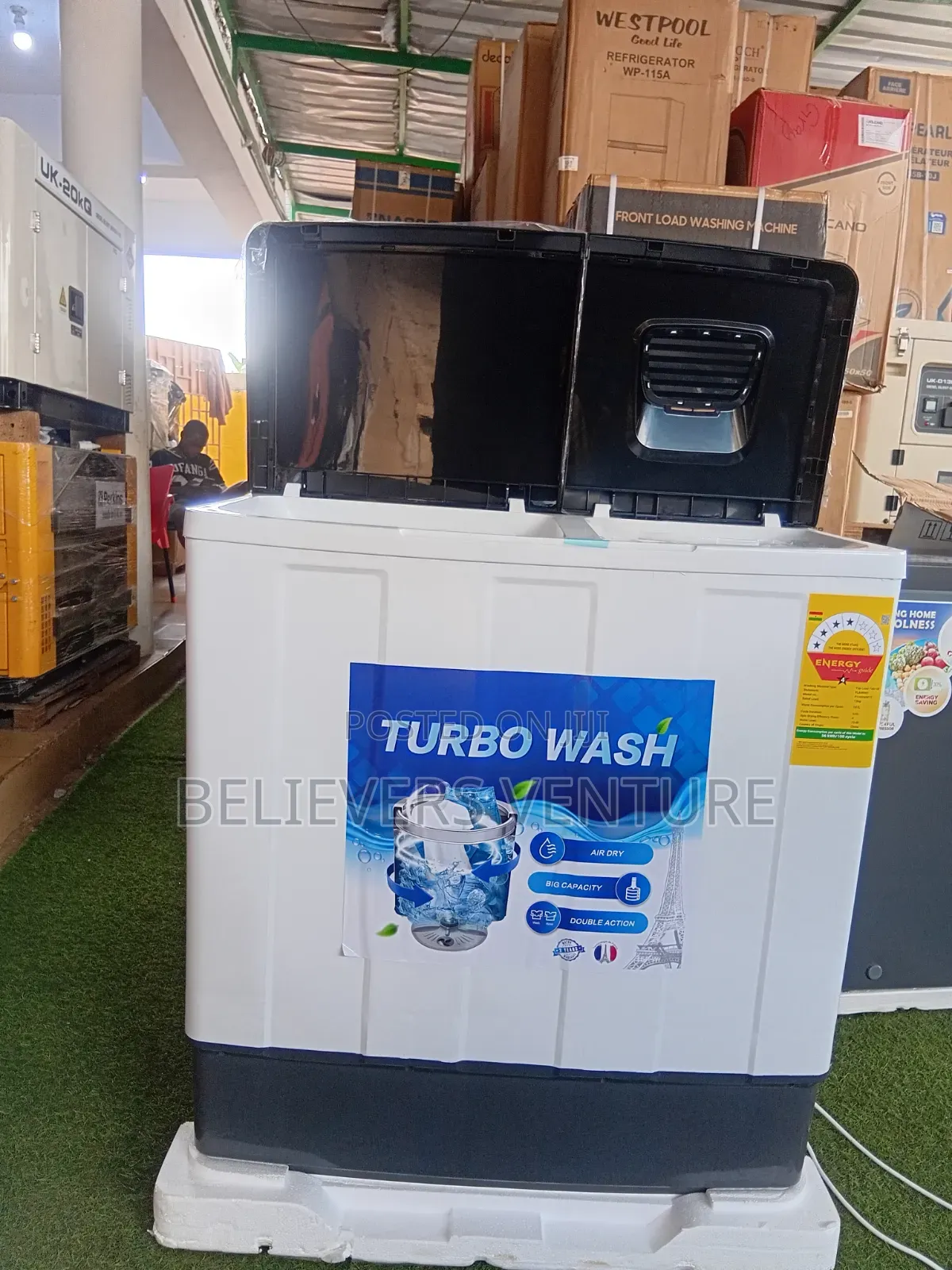 Flamino 12kg Automatic Washing Machine for Large Families 2kg