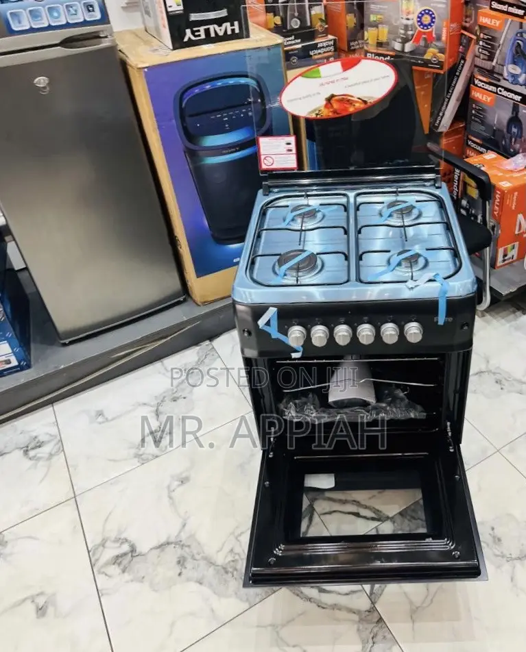 Super Classic Ferre 60x60cm Gas Oven 4 Burner(Glass Lid) 