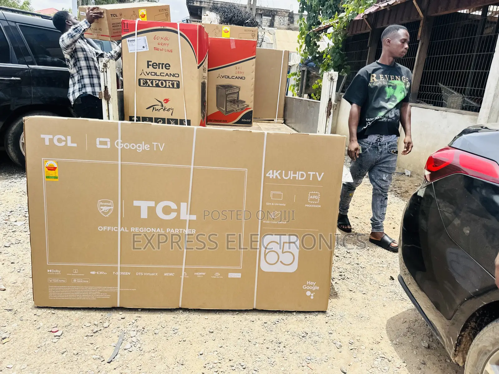 Lovely New Sleek TCL 65”Uhd Smart Glossy Tv