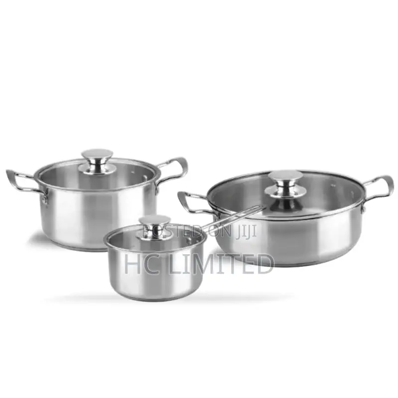 Decakila 6pcs Stainless Steel Cookware Set - Kmep049m