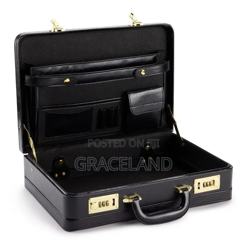 This Is Original Pure Real Leather Numeric Briefcase for Men