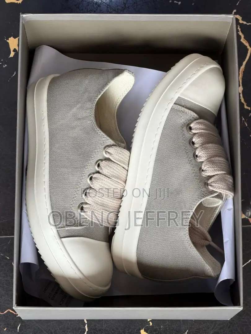 Original Rick Owen Denim Canvas High/Low Gray
