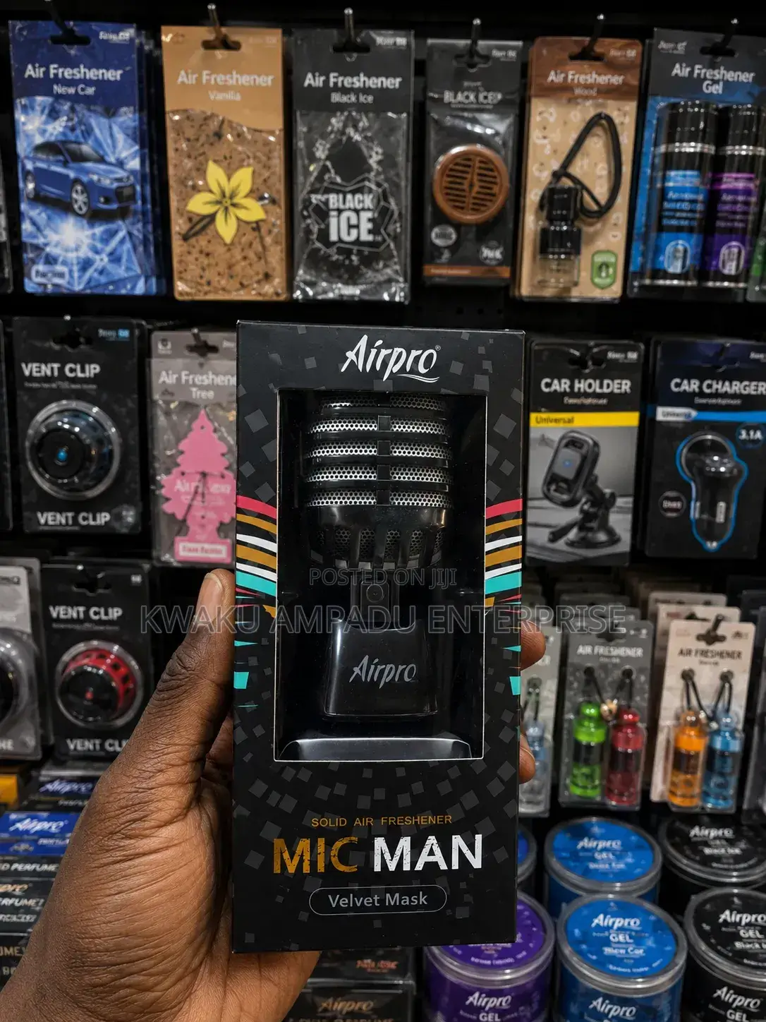 Airpro Mic Man Air Freshener – Velvet Mask