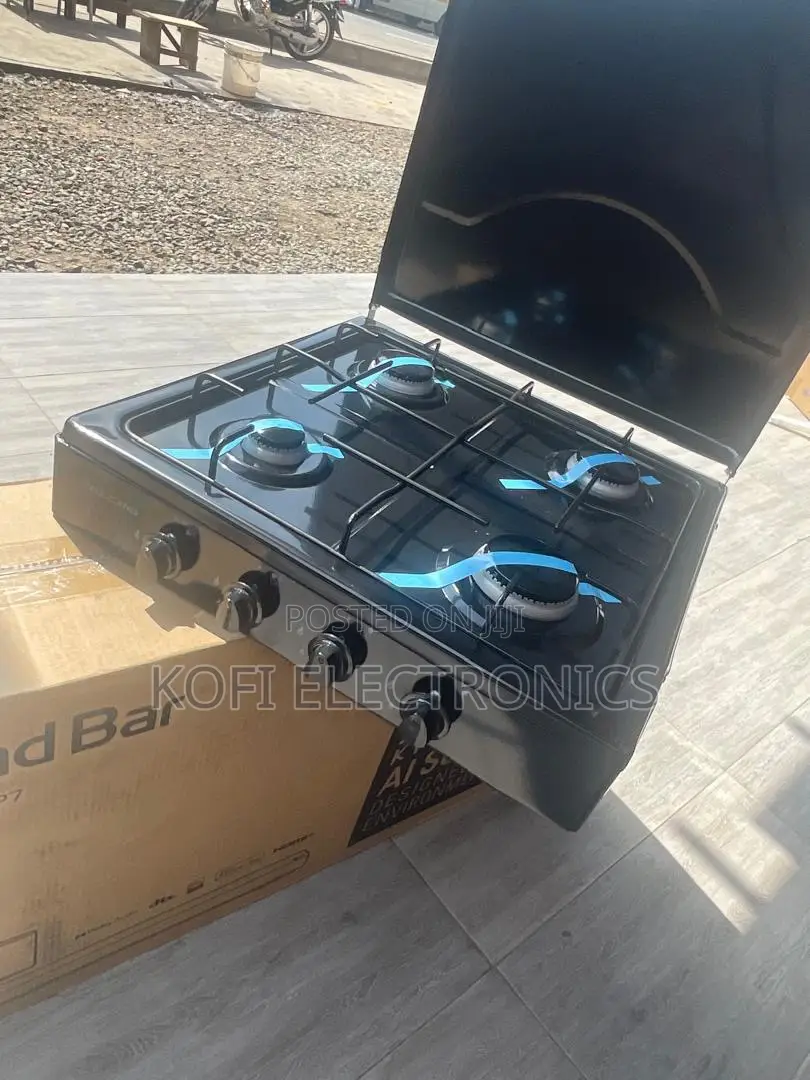 Volcano 4 Burner Gas Cooker With Spacious Cooking Surface