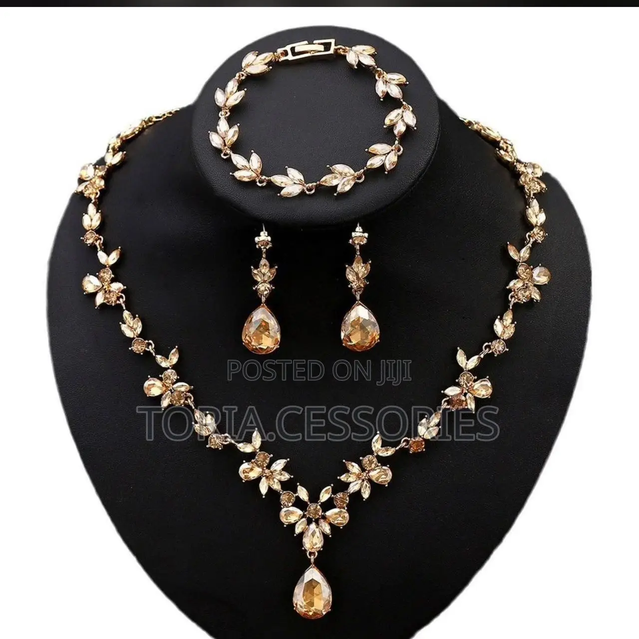 Floral Crystal Necklace