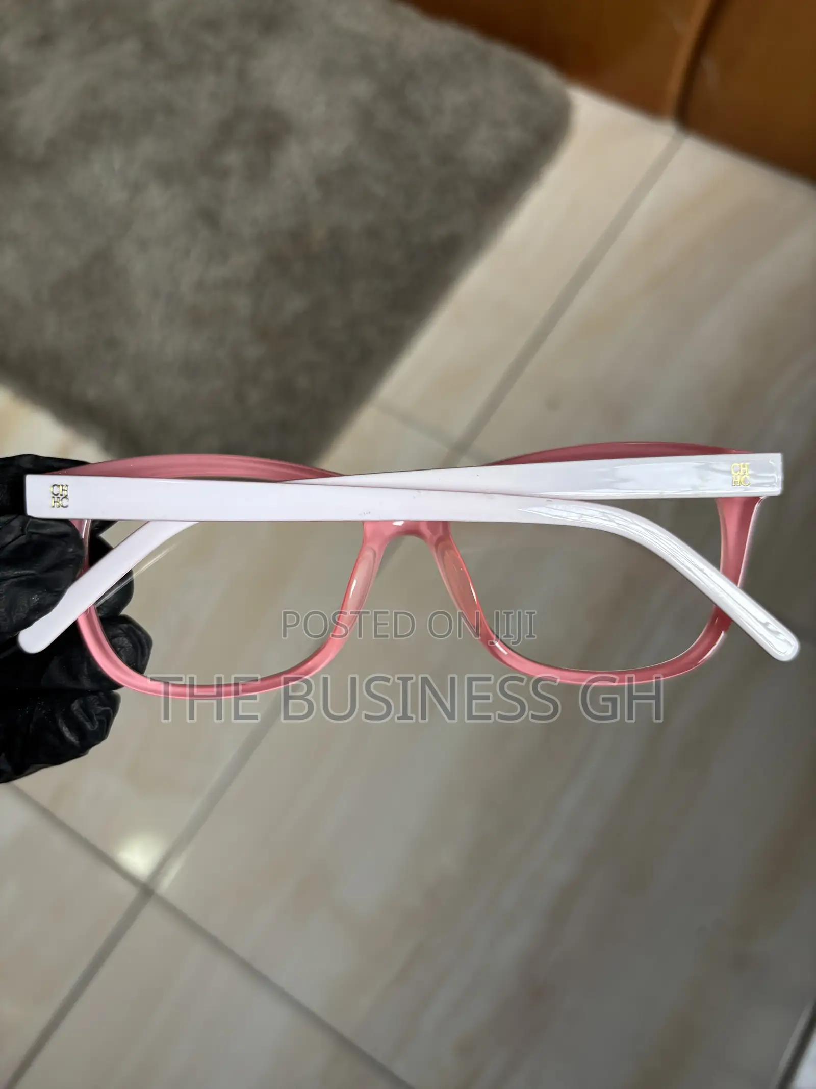 Carolina Herrera White/Pink Eye Glasses