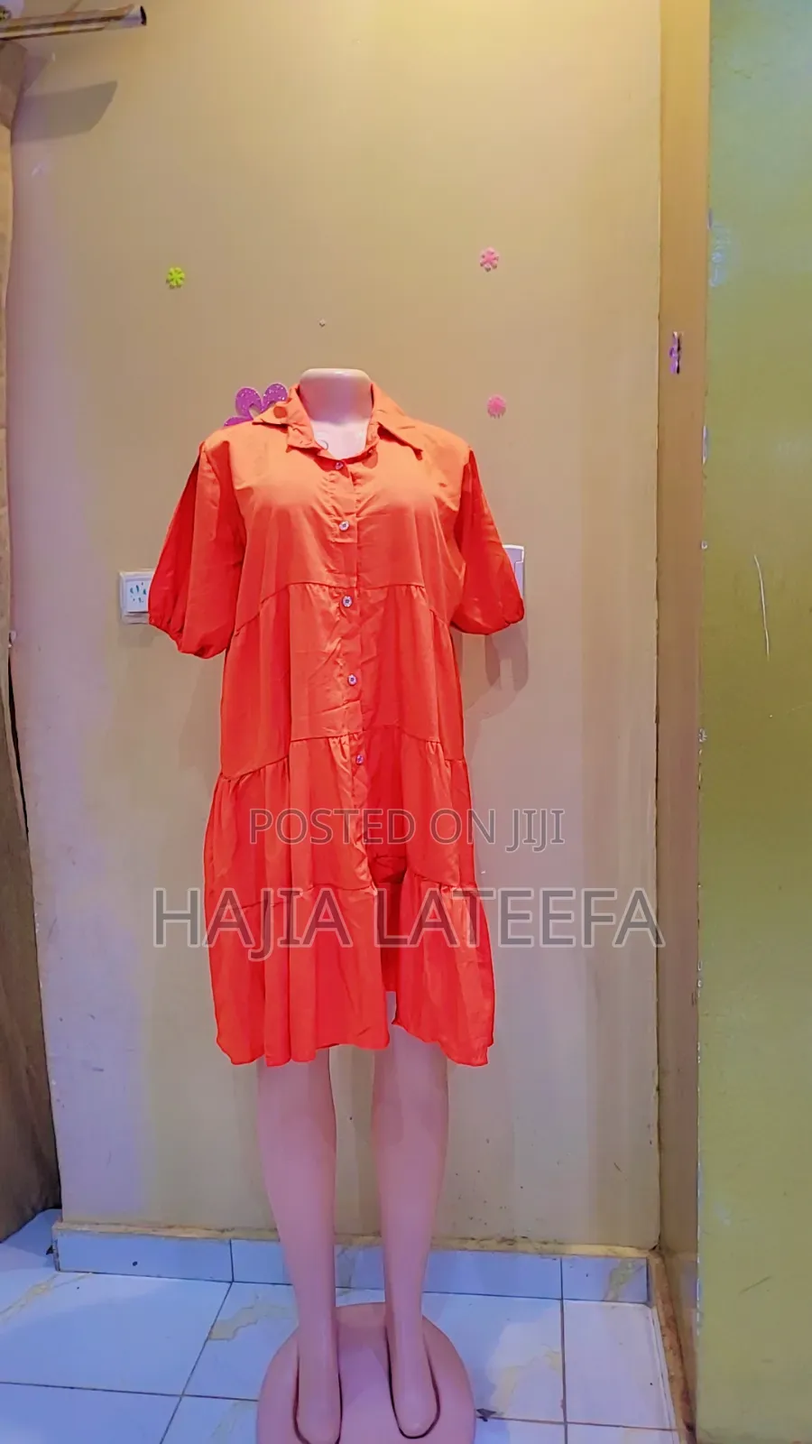 Simple Cotton Short Dress