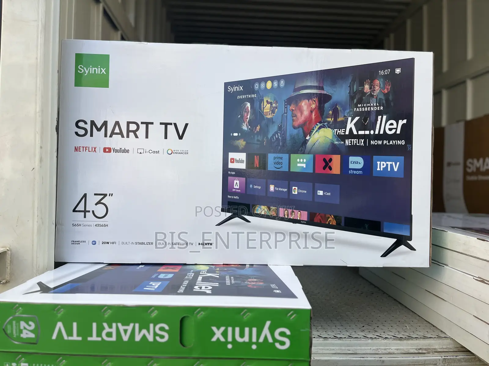 Syinix 43” Smart With I - Cast (Frameless Design )
