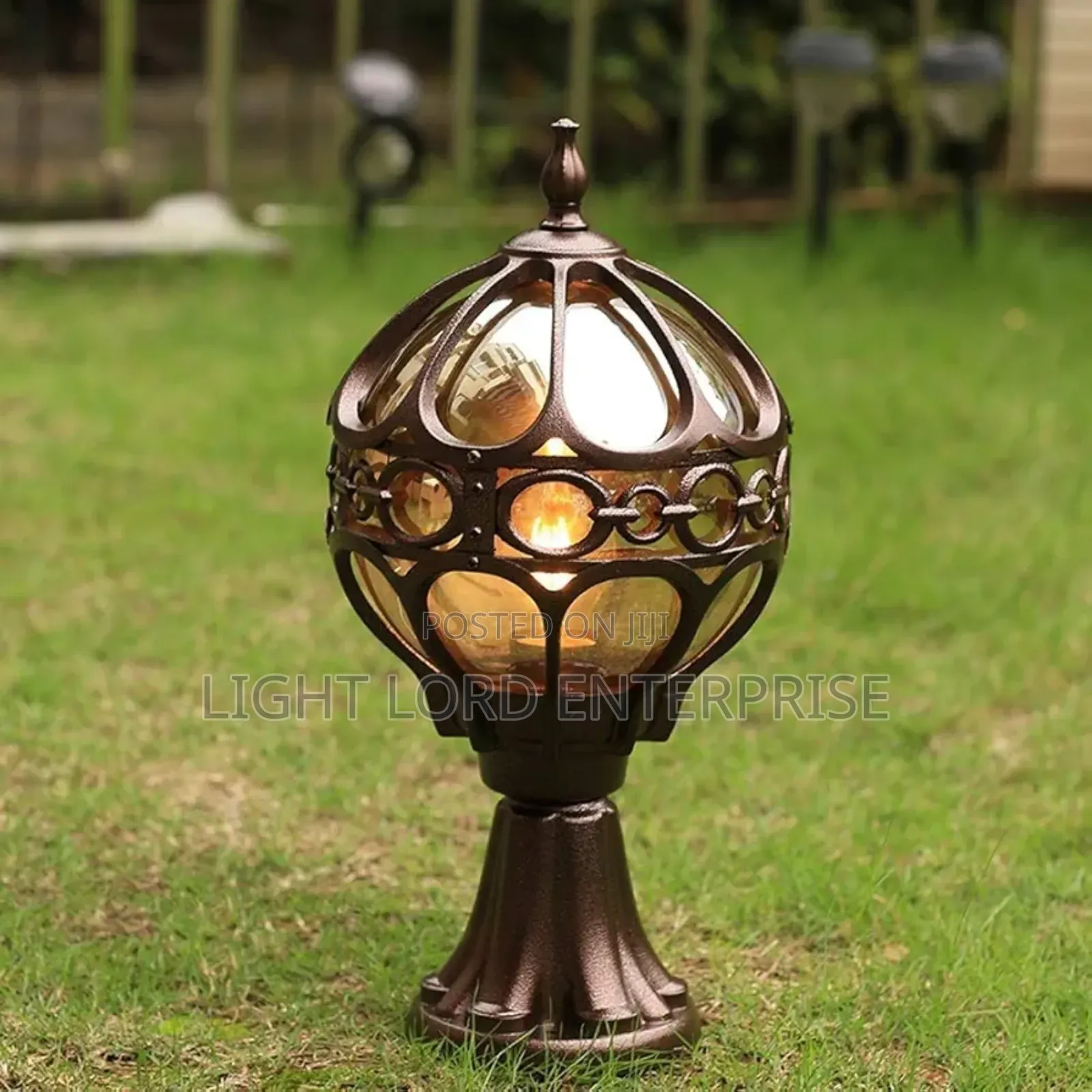 Brass Color Gate Light