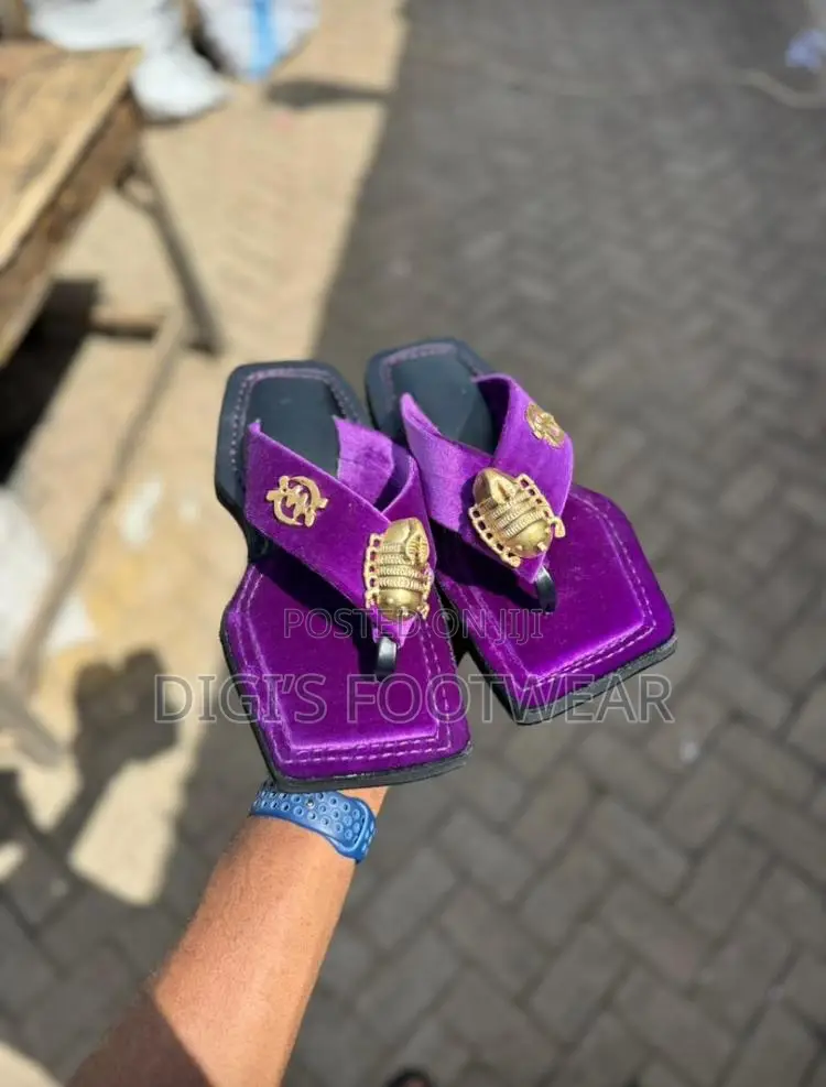Square Mouth Purple Suede Akyekyede3 Ahenem/ Chawchaw