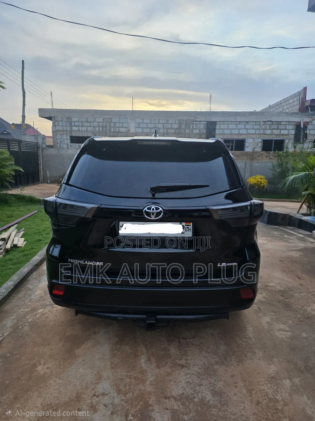 Toyota Highlander LE 4dr SUV AWD (3.5L 6cyl 6A) 2015 Black