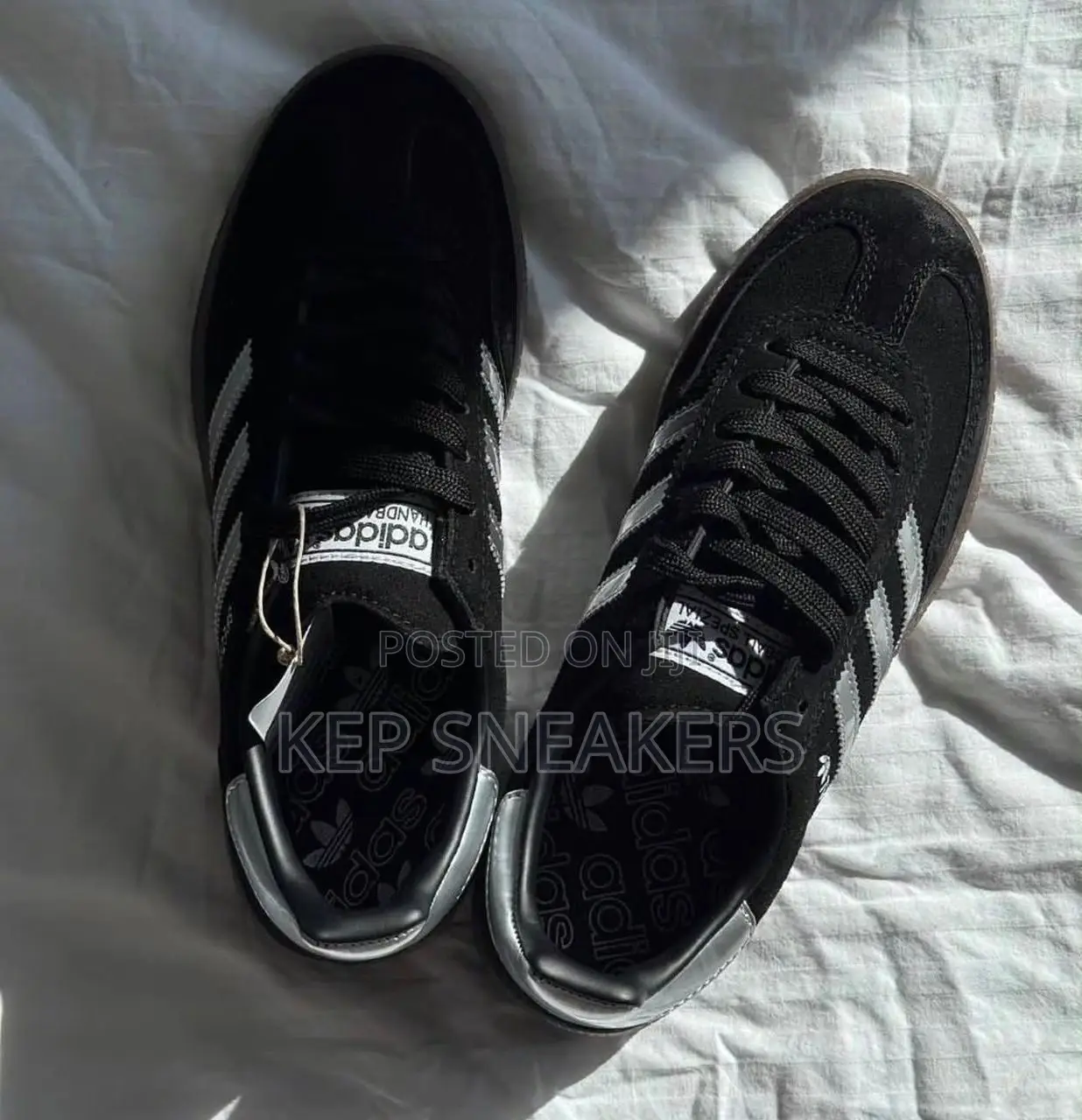 Adidas Handball Spezial Core Black Silver Stripes