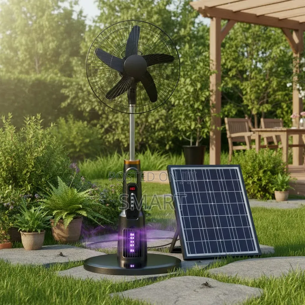 18 Inch Rechargeable Mosquito- Killing Ac/Dc Portable Solar Fan