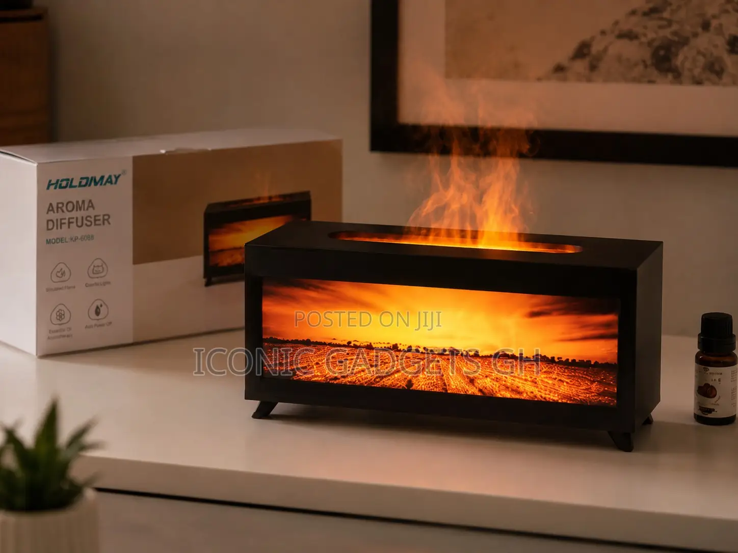 Luxury Landscape Flame Aroma Diffuser Humidifier