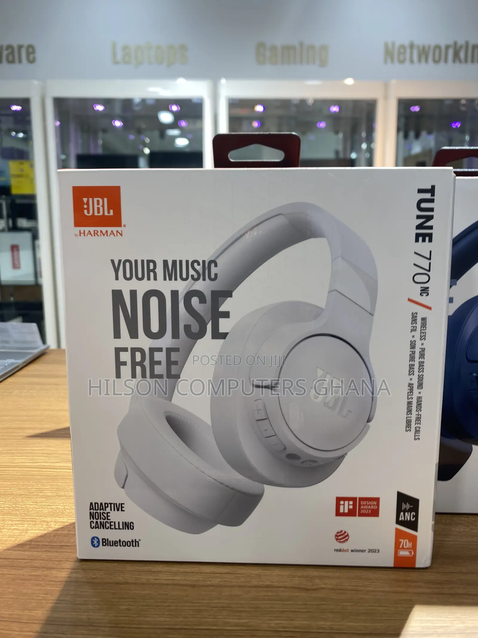JBL Tune 770nc - Adaptive Noise Cancelling Wireless Over-Ear Headphone