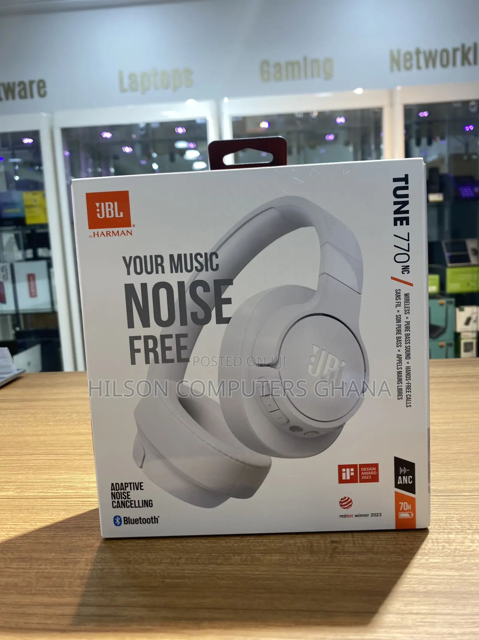JBL Tune 770nc - Adaptive Noise Cancelling Wireless Over-Ear Headphone