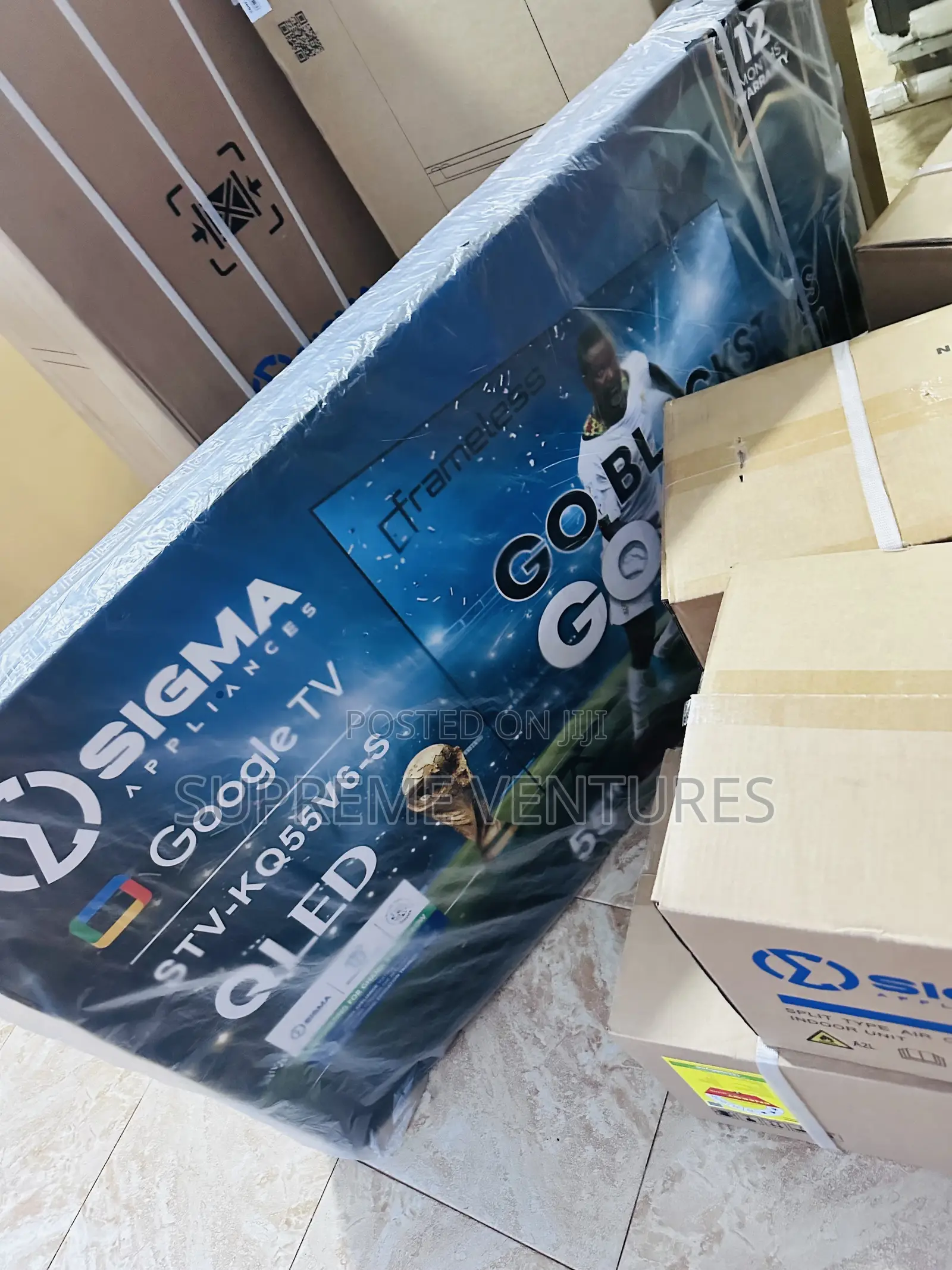 Sigma 55 Inch Qled Frameless Tv With Bluetooth Icast (Stv-Kq55v6-S)