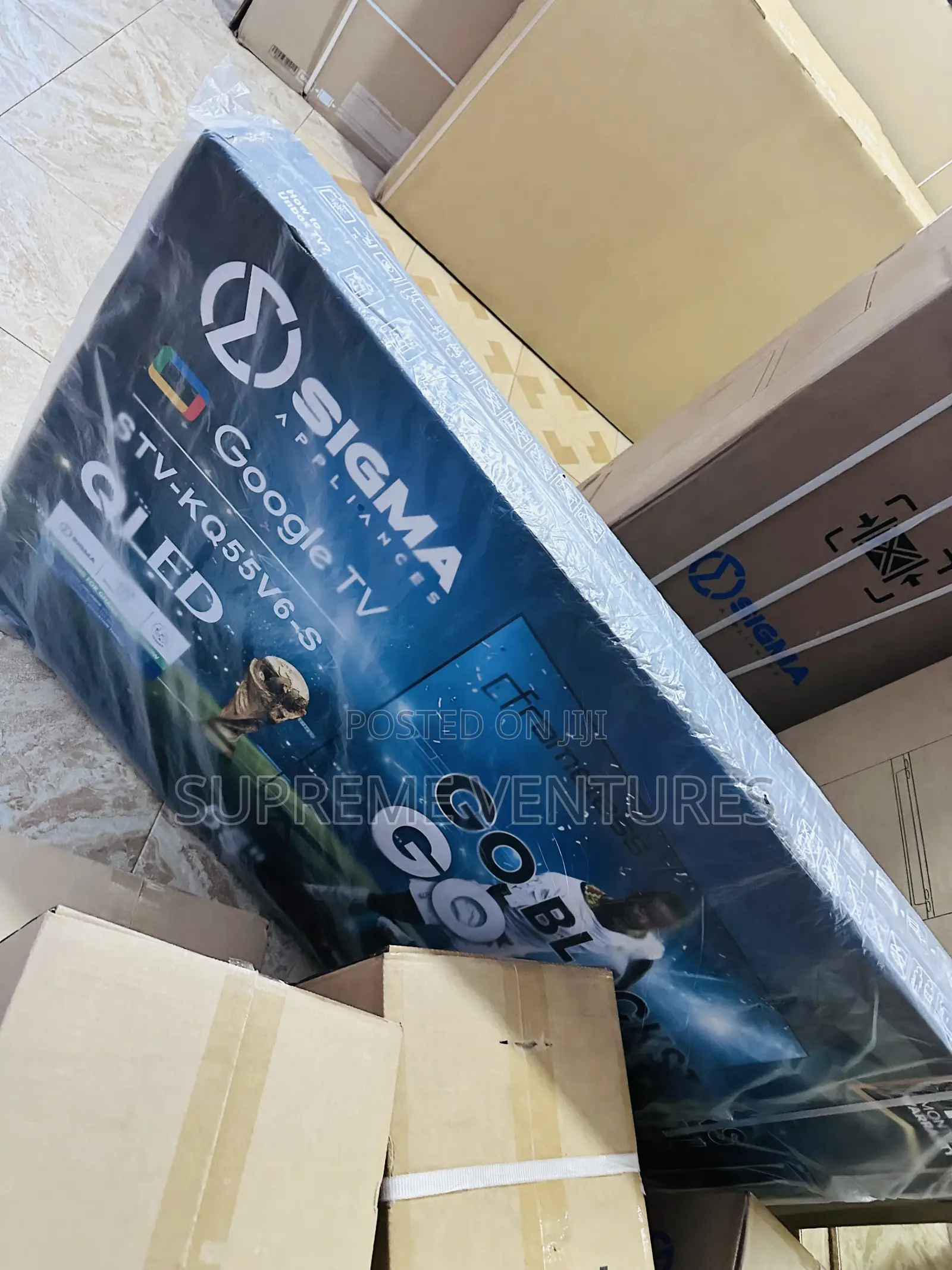 Sigma 55 Inch Qled Frameless Tv With Bluetooth Icast (Stv-Kq55v6-S)