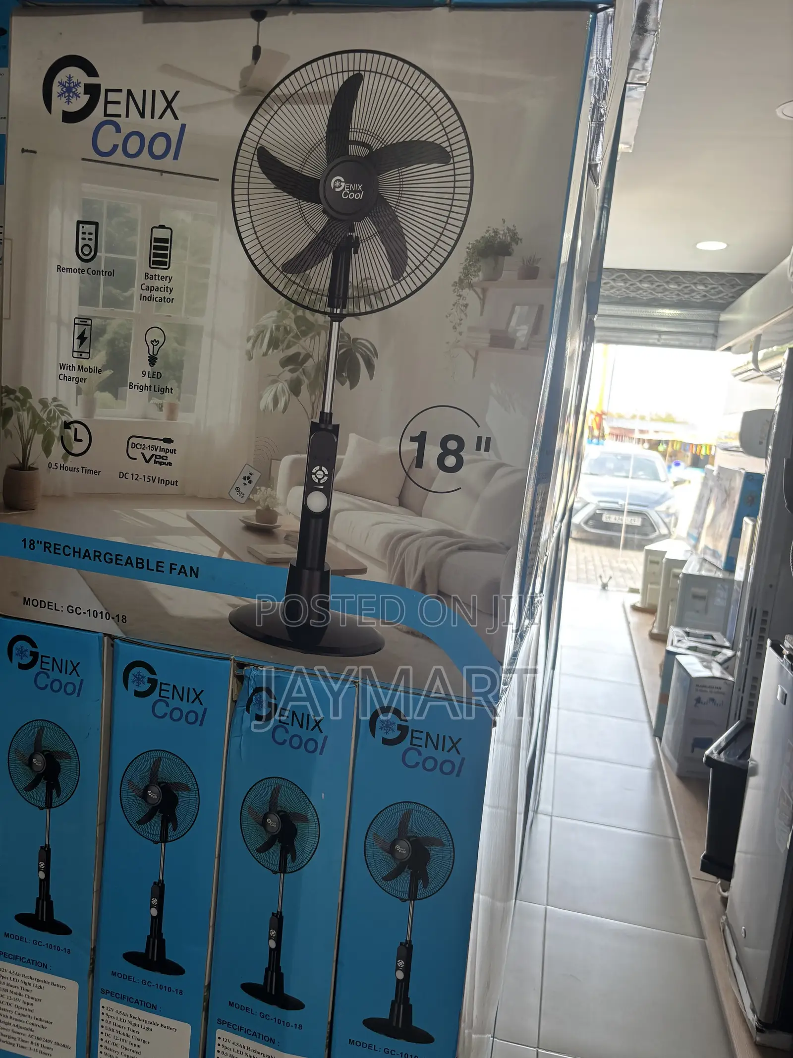 Rechargeable Standing Fan