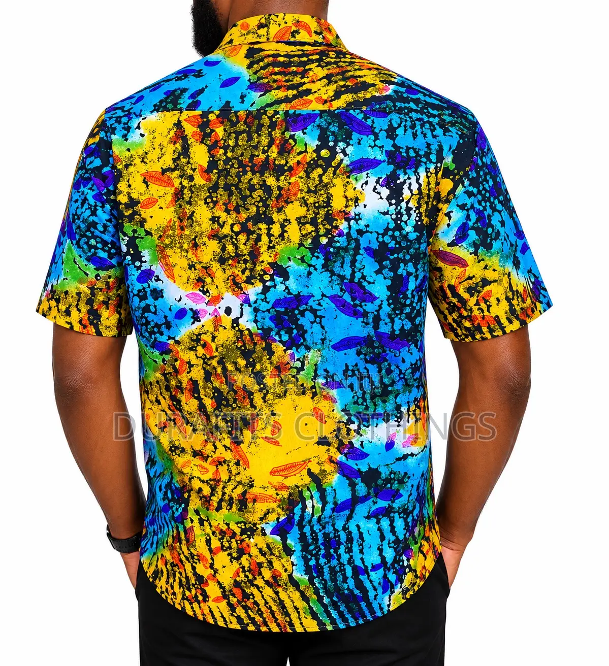 Stylish African Print Shirt With Vibrant Colour