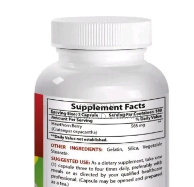 Hawthorn Berry 565 Mg 180 Capsules