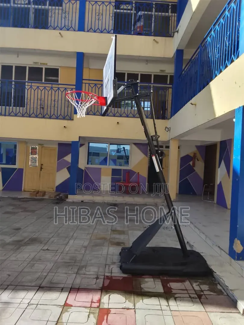 Spalding Nba 54" Portable Angled Basketball Hoop Polycarbonate Backbod