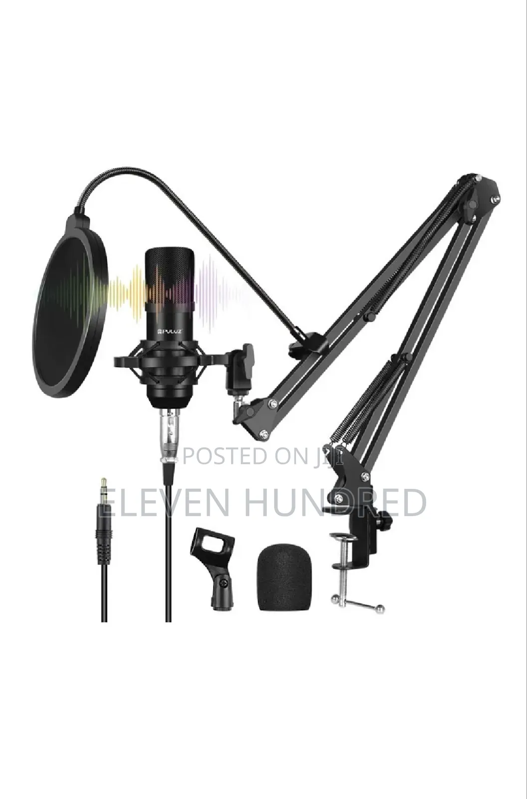 Podcast Microphone Usb Sound Card Kit Professional Studio Live
