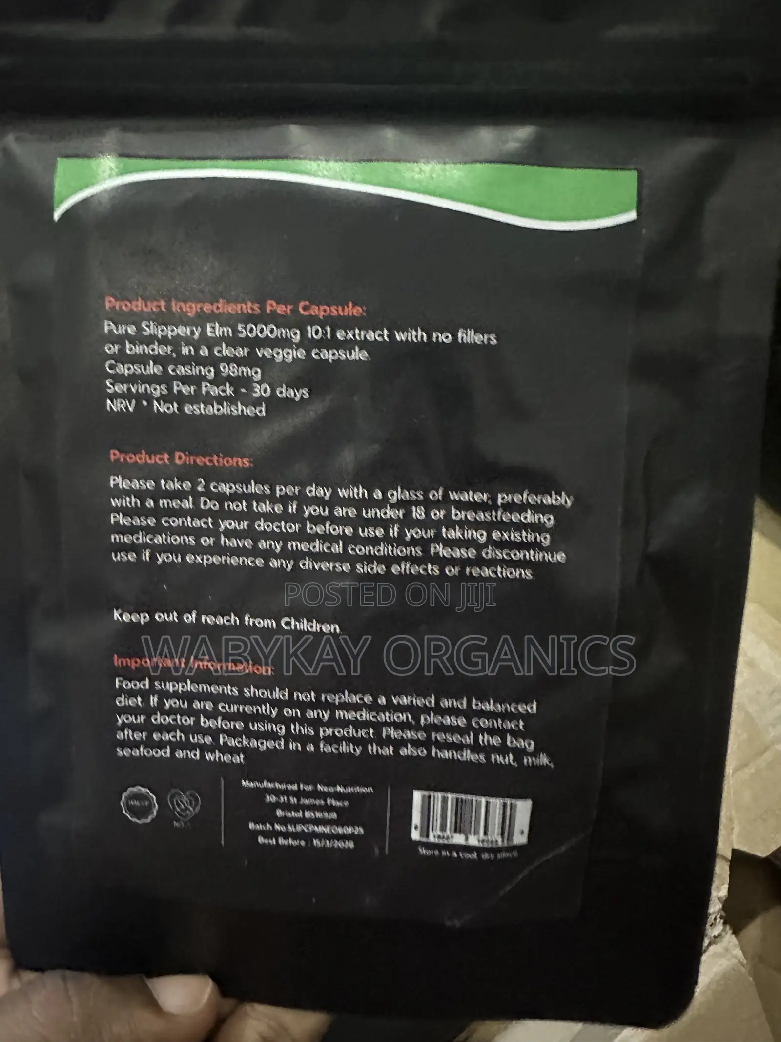 Slippery Elm Back 5000mg