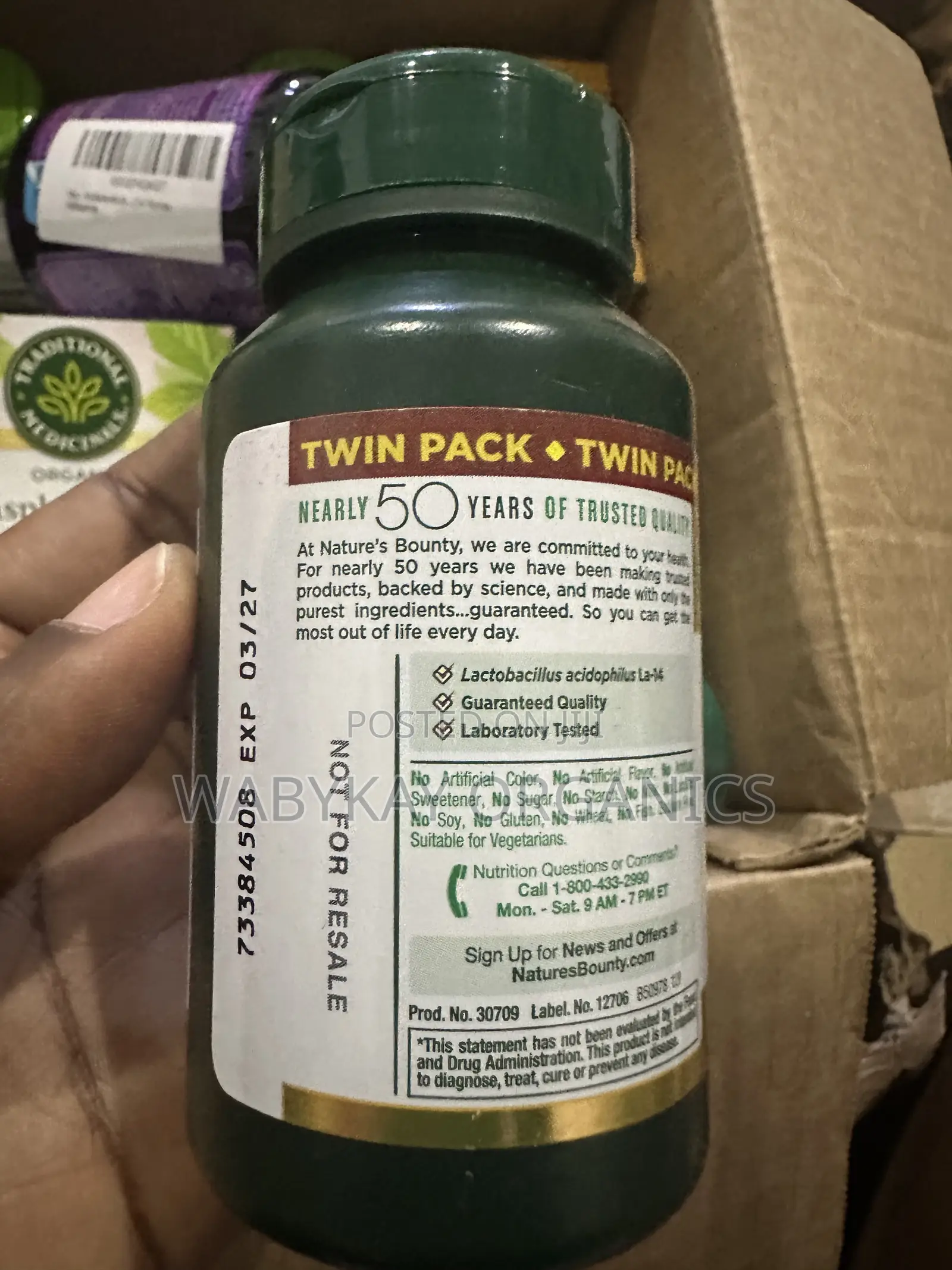 Nature Bounty Acidophilus Probiotics