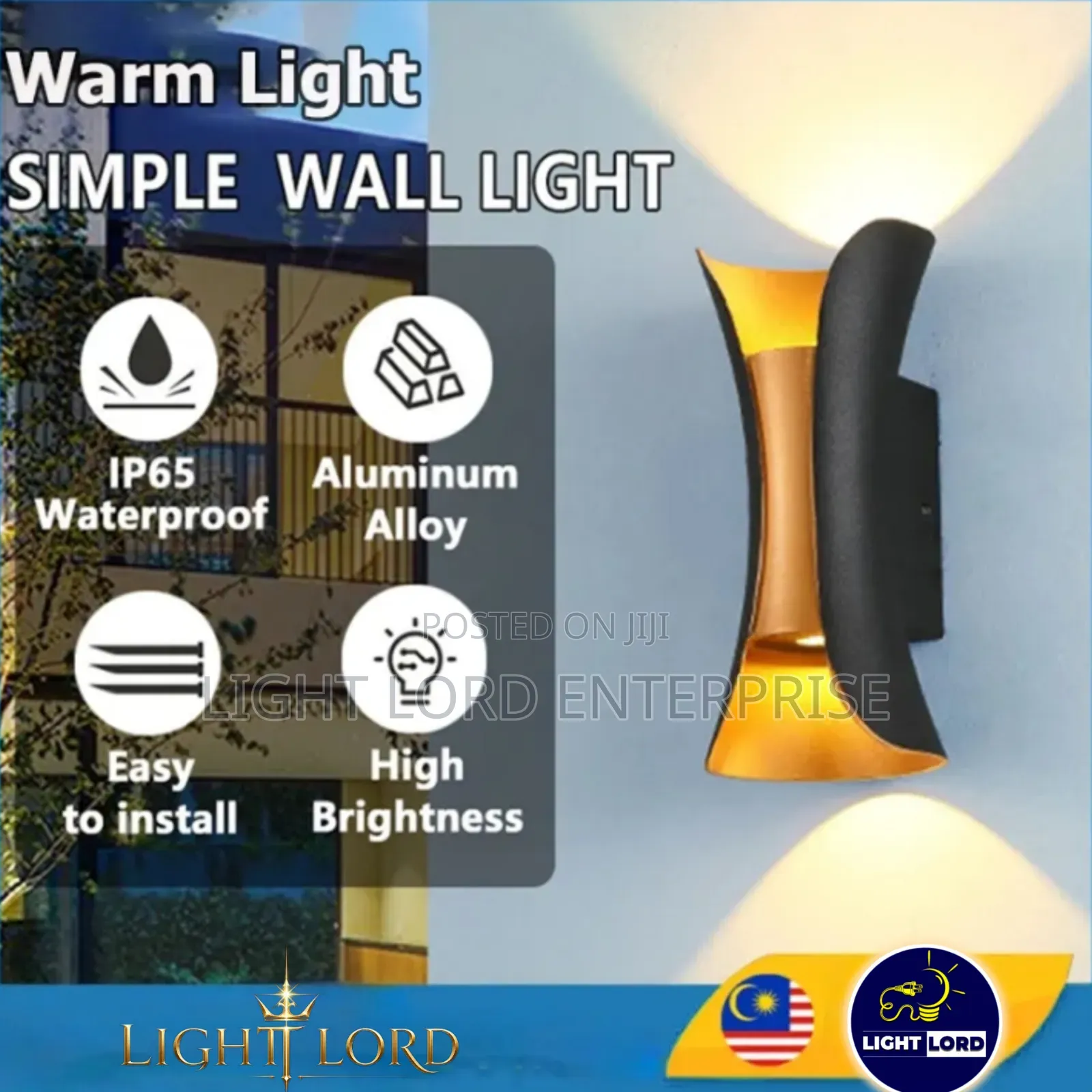 Puper Shape Wall Light