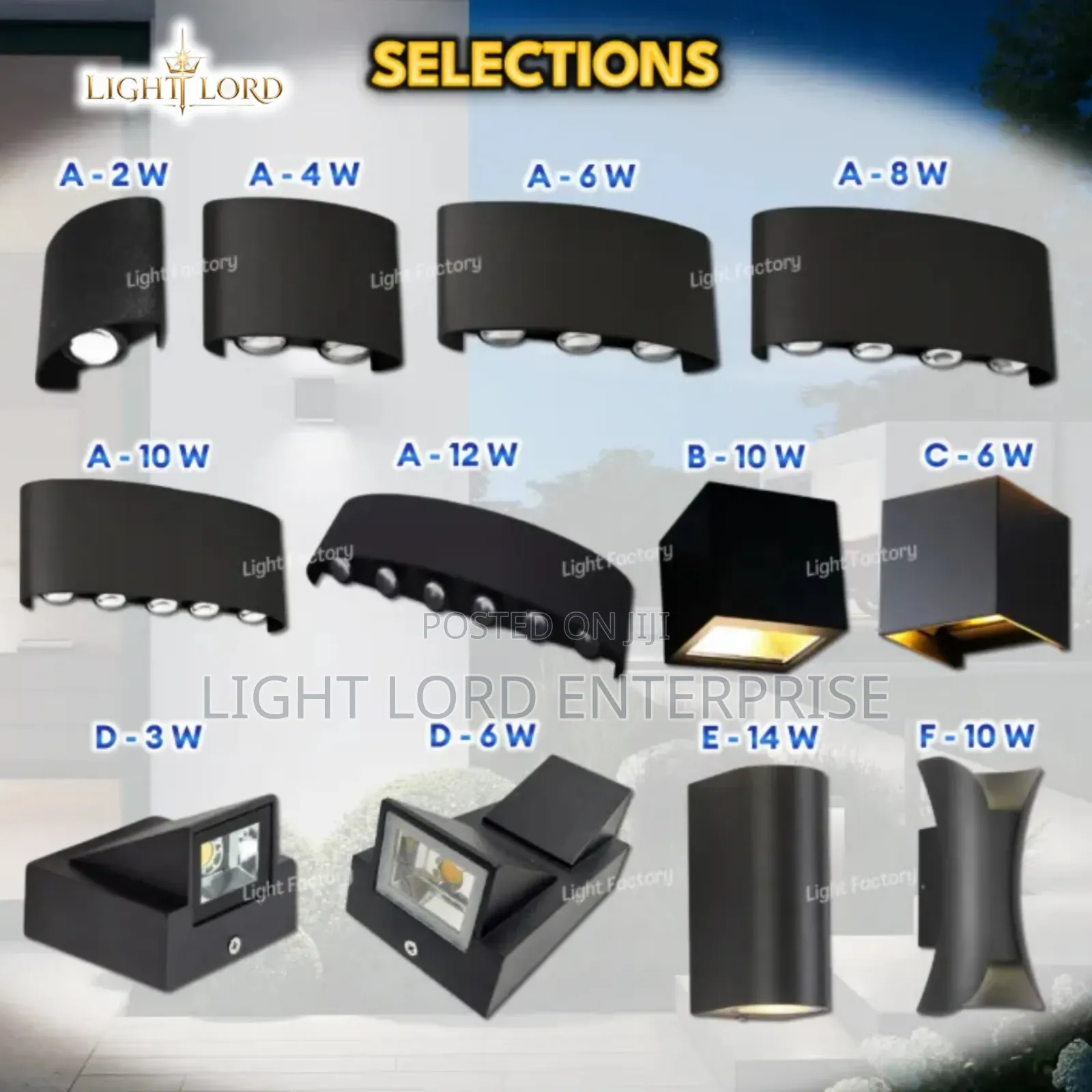 Selections Led Waterproof Wall Light