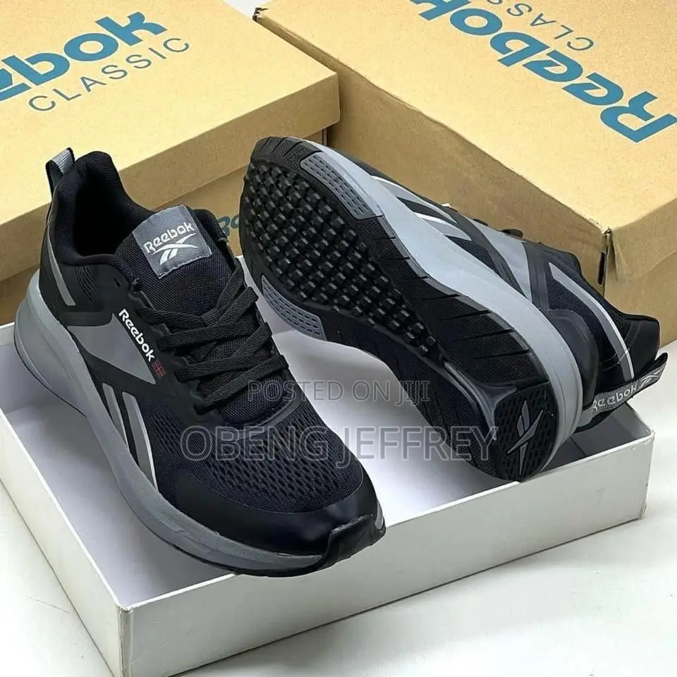 Original Reebok Classic Black/Sole Gray Breathable Mesh