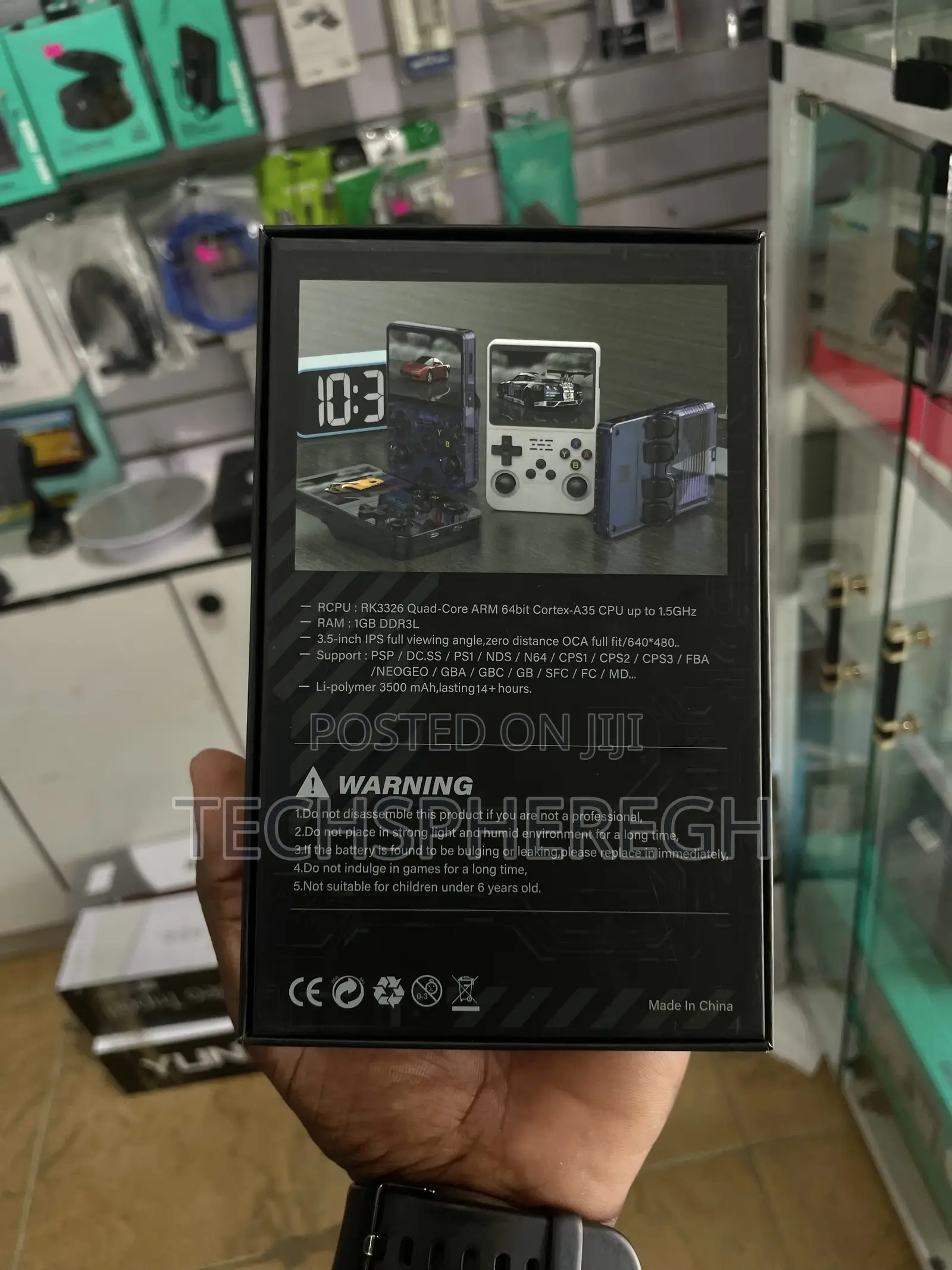 New R36s Retro Handheld Game Console – Premium Translucent Purple