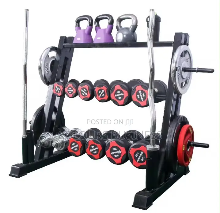 Dumbbells/Kettlebells Bars Rack