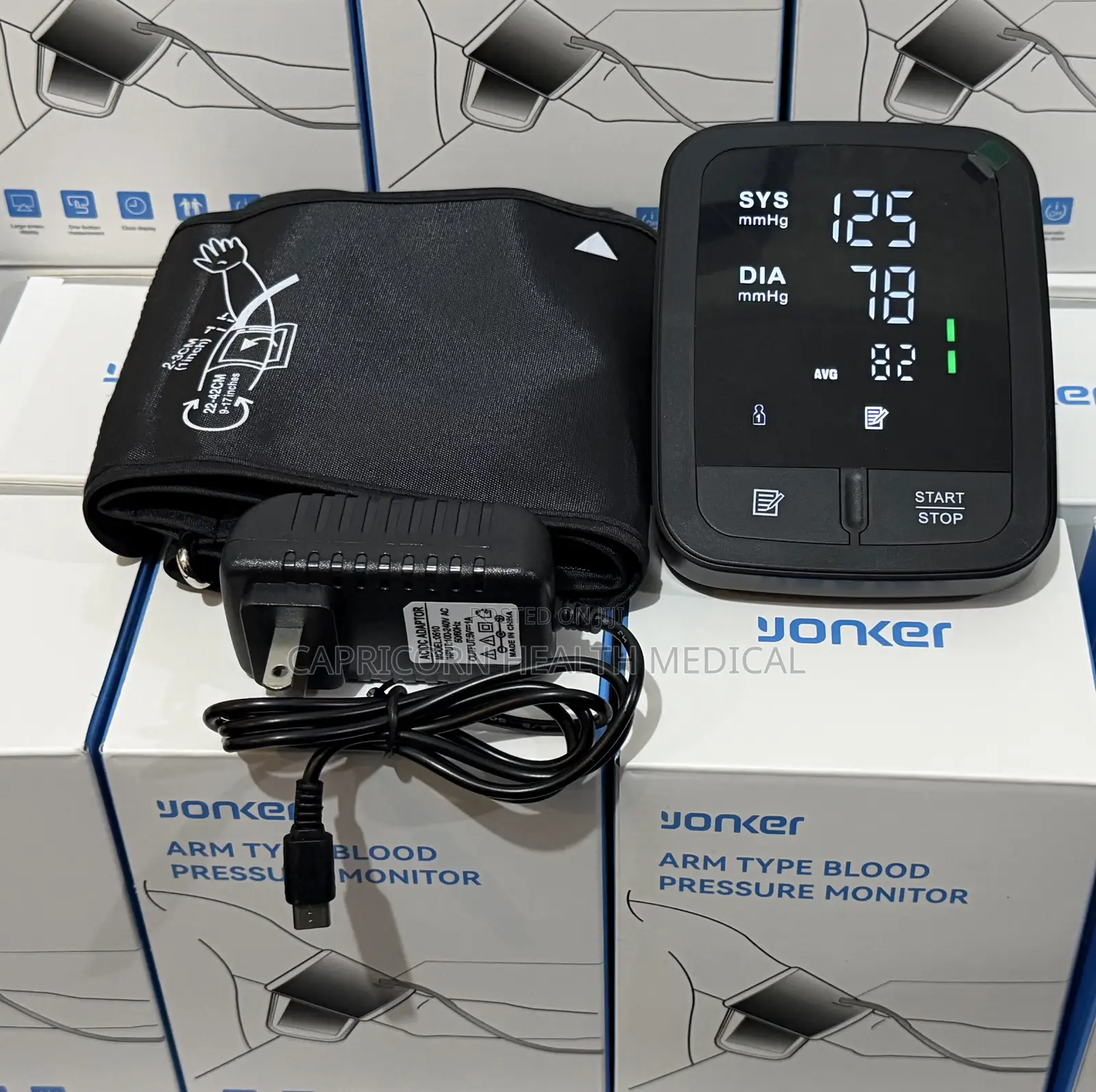 Yonker Rechargeable Blood Pressure Monitor (Bp Machine)