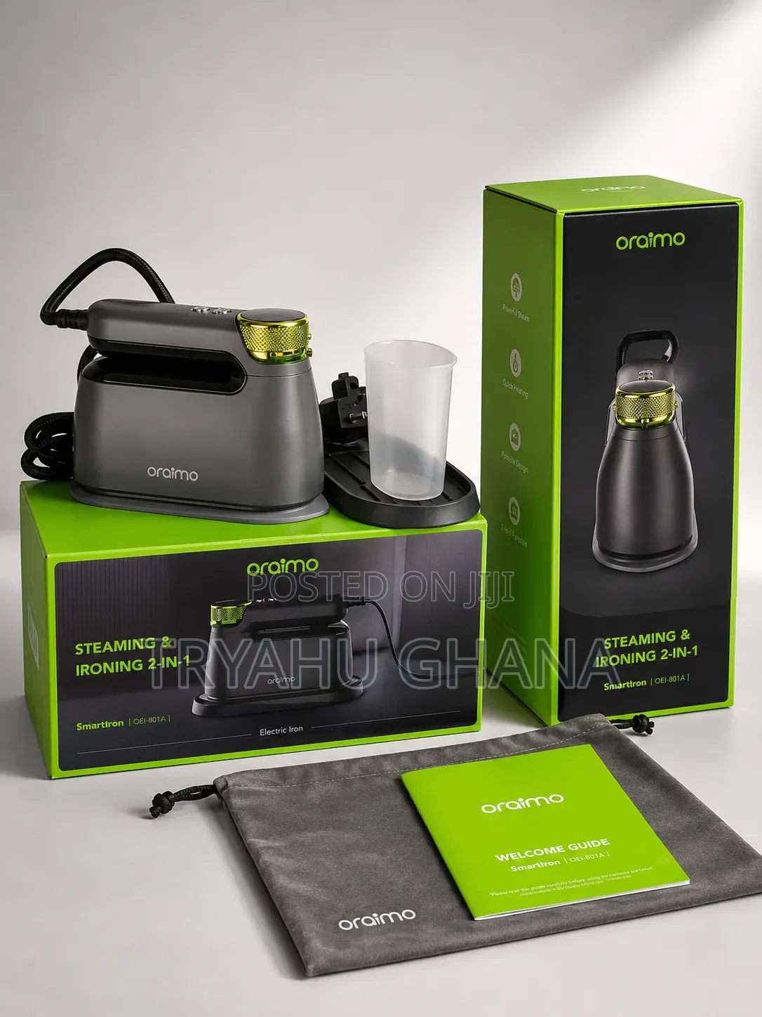 Buy Oraimo 2in1 Steaming Ironing Device Online | Smart Iron Ghana