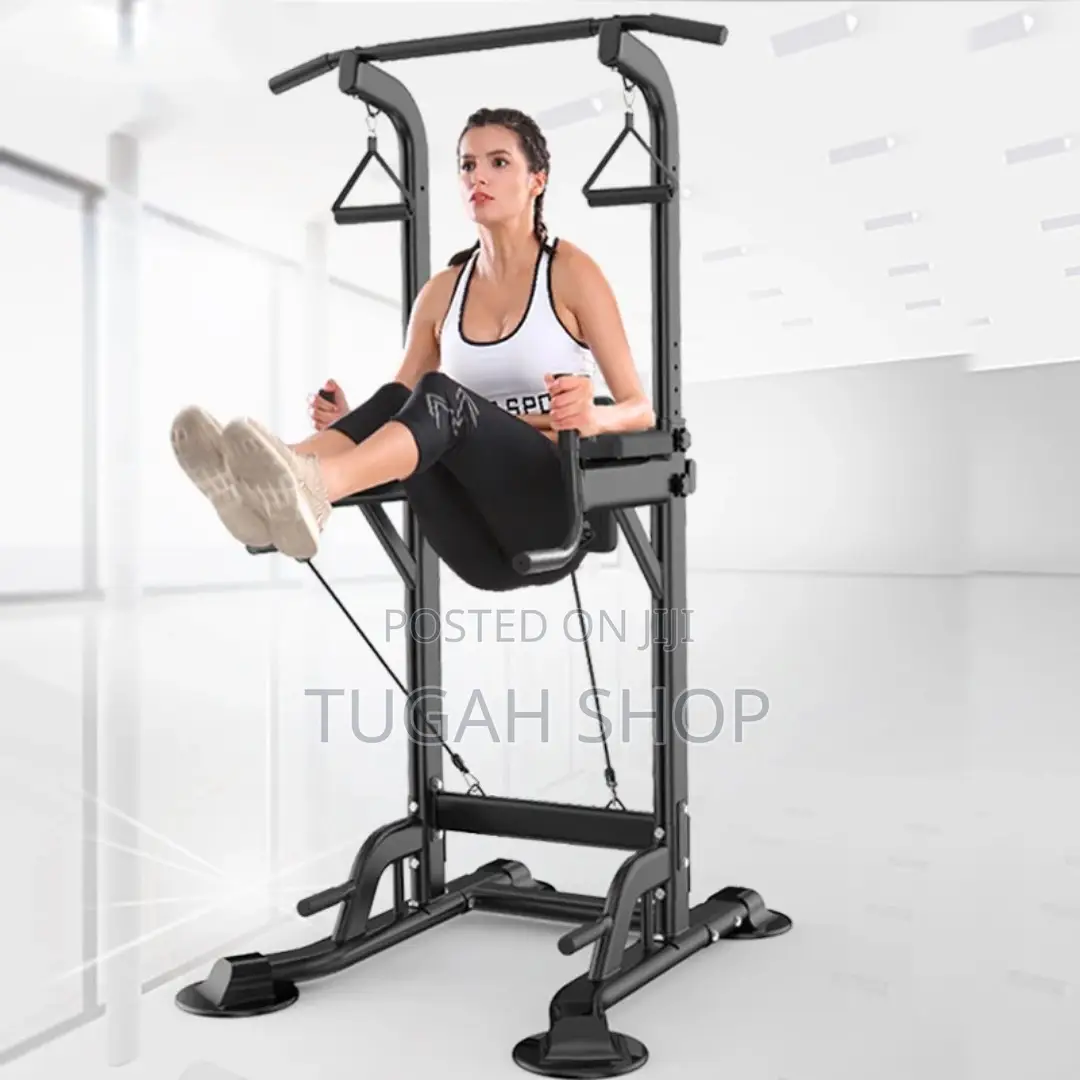 Multifunctional Adjustable Dip Bar and Pull-Up Station - Power Tower