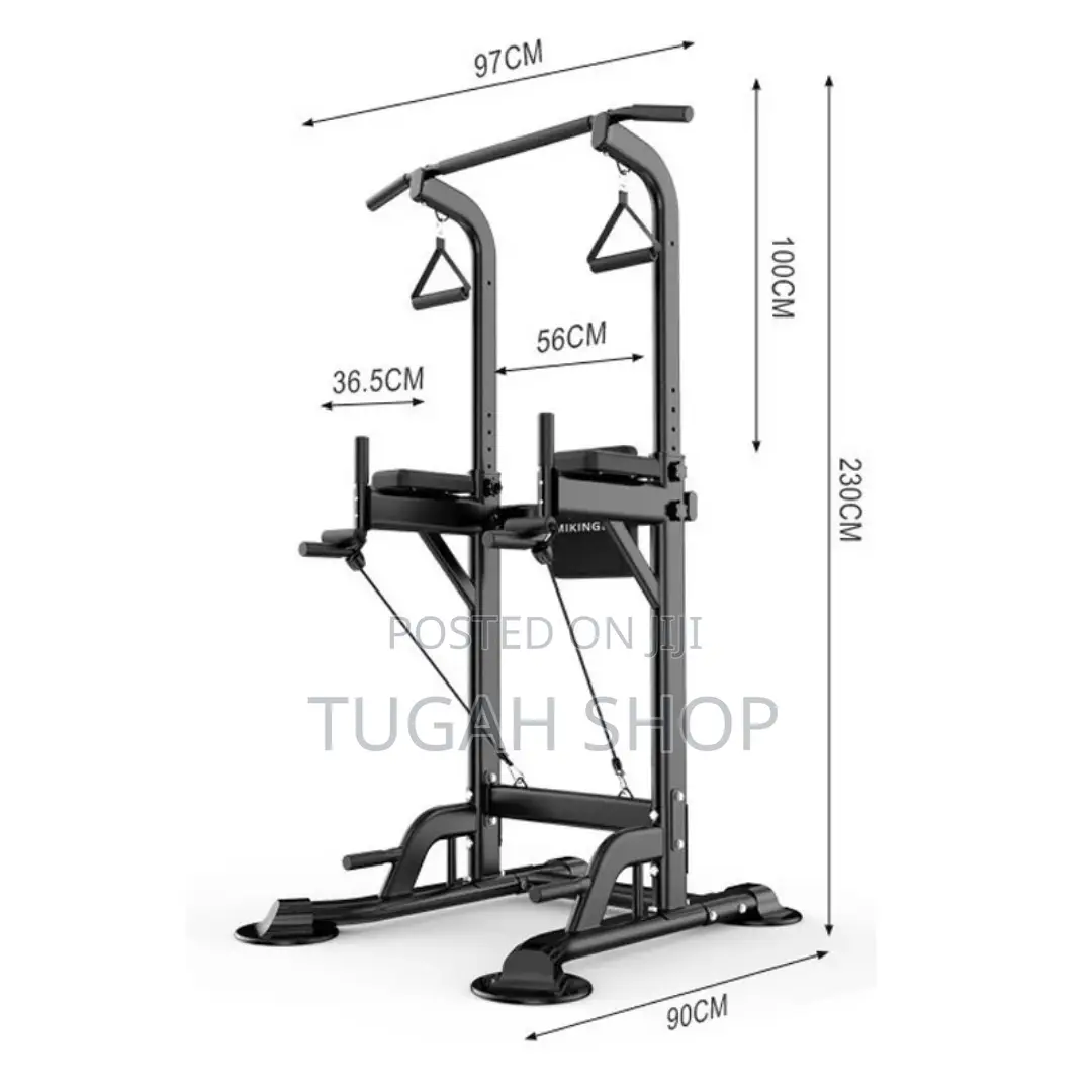 Multifunctional Adjustable Dip Bar and Pull-Up Station - Power Tower