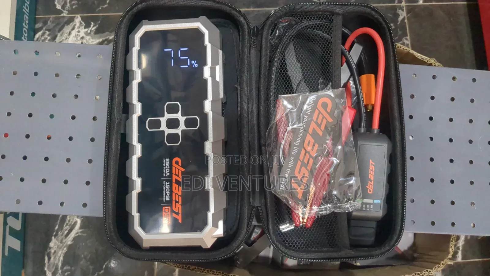 Delbest 21800 Mah 2 in 1 Car or Motor Jump Starter and Air Compressor