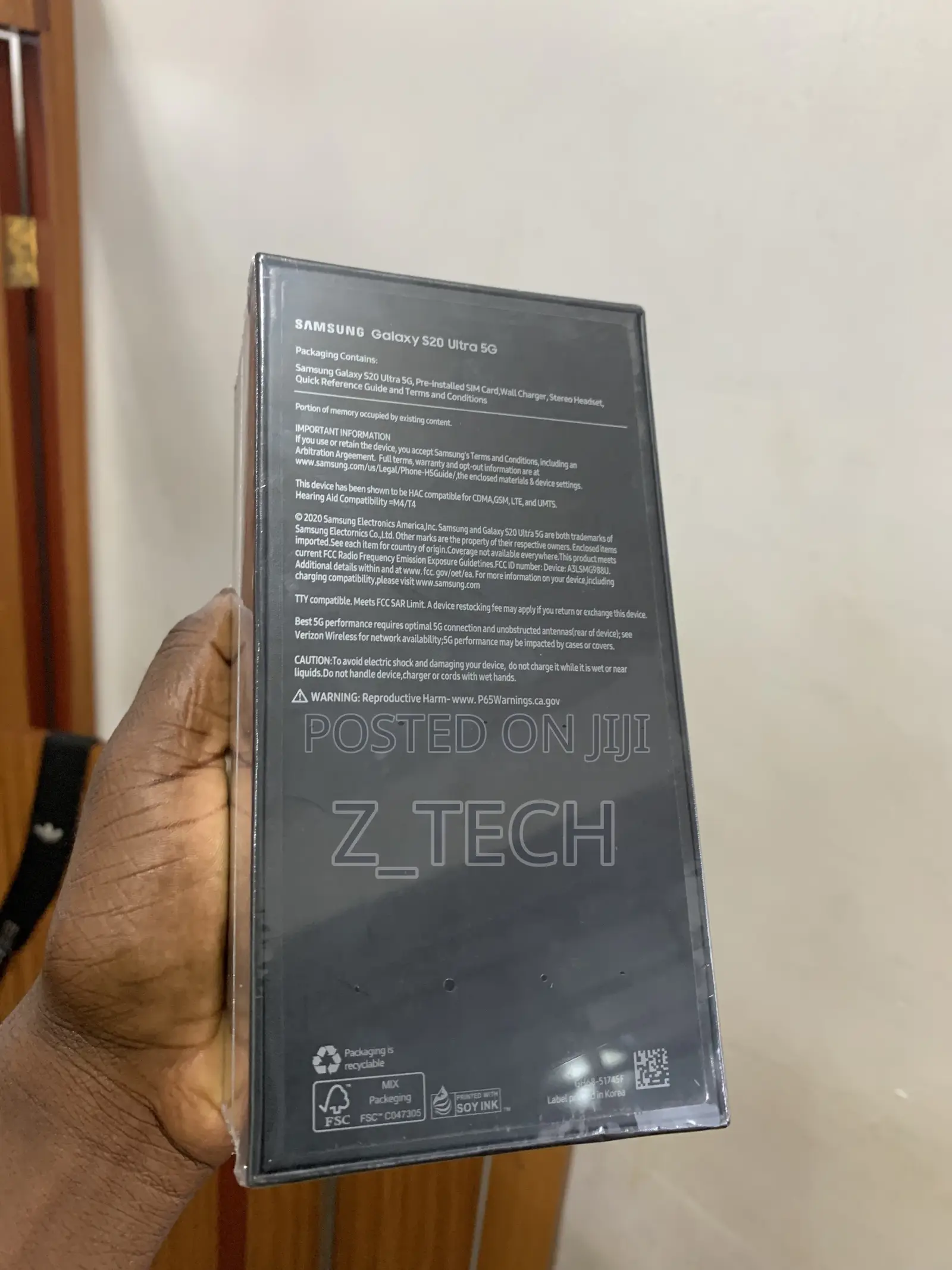 New Samsung Galaxy S20 Ultra 5G 128 GB Black
