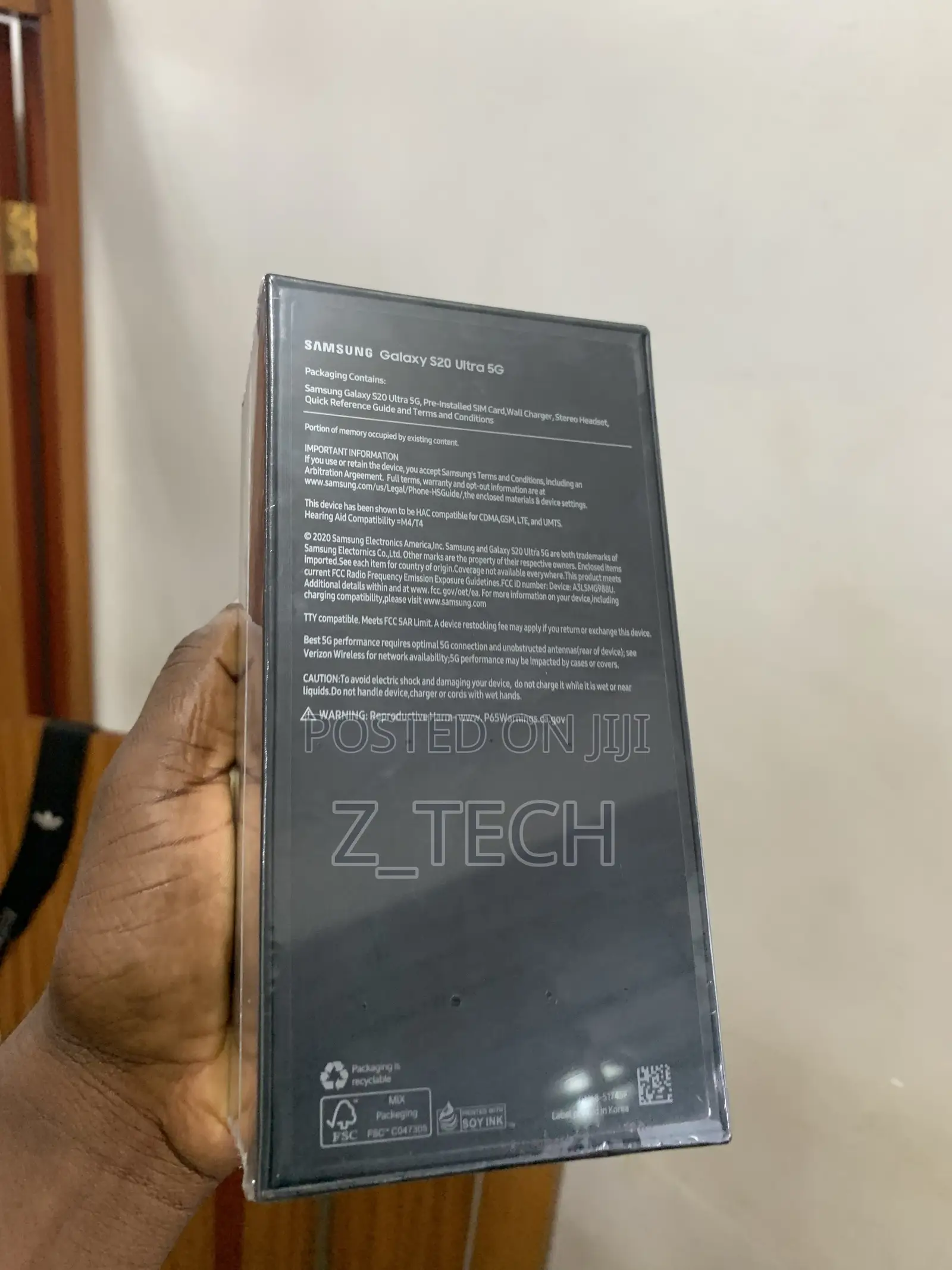 New Samsung Galaxy S20 Ultra 5G 128 GB Black