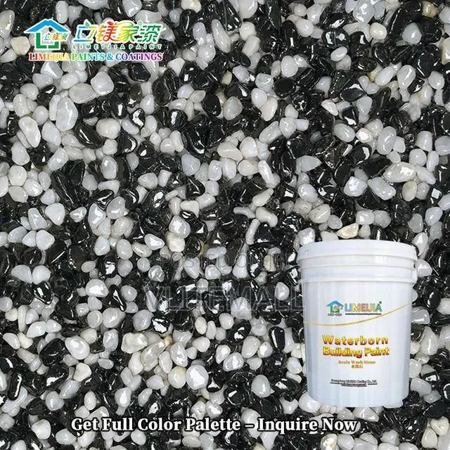 *Limeijia Resin Wash Stone Outdoor Floor Trowel Coating