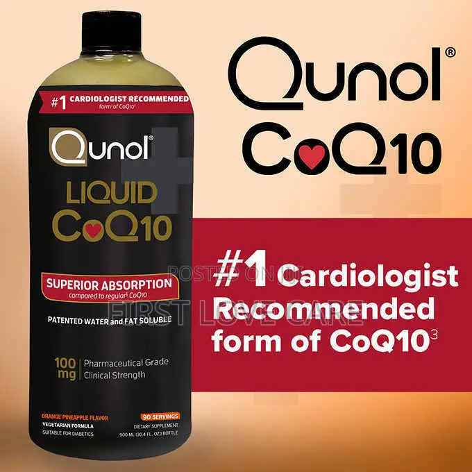 Qunol Liquid Coq10, 100 Mg - 900ml Orange Pineapple