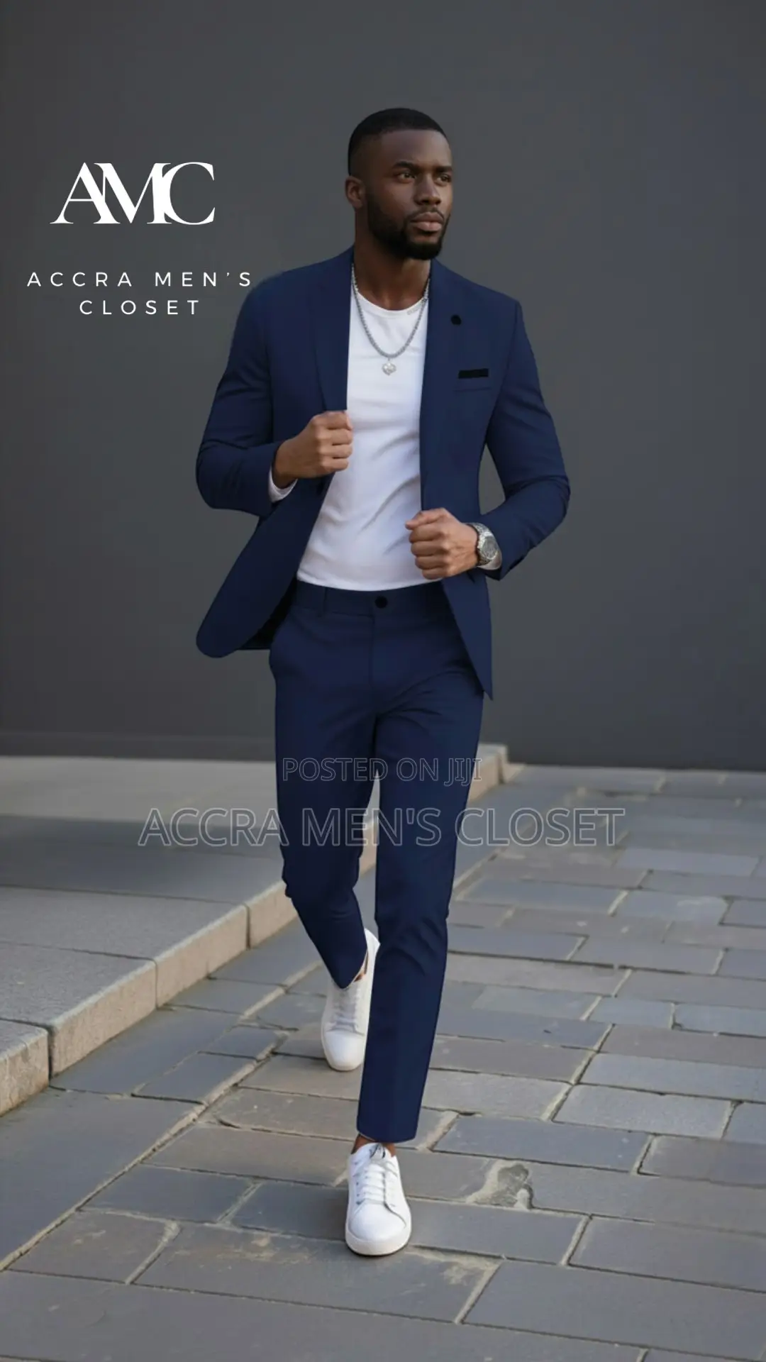 Men’S Slim Fit Royal Blue Suit – 2 Piece Business Smart Casual Suit