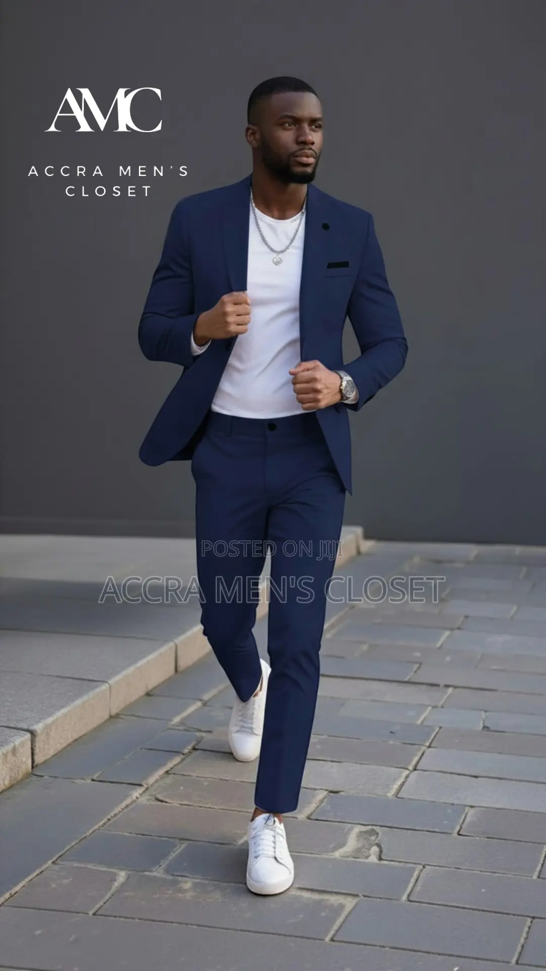 Men’S Slim Fit Royal Blue Suit – 2 Piece Business Smart Casual Suit