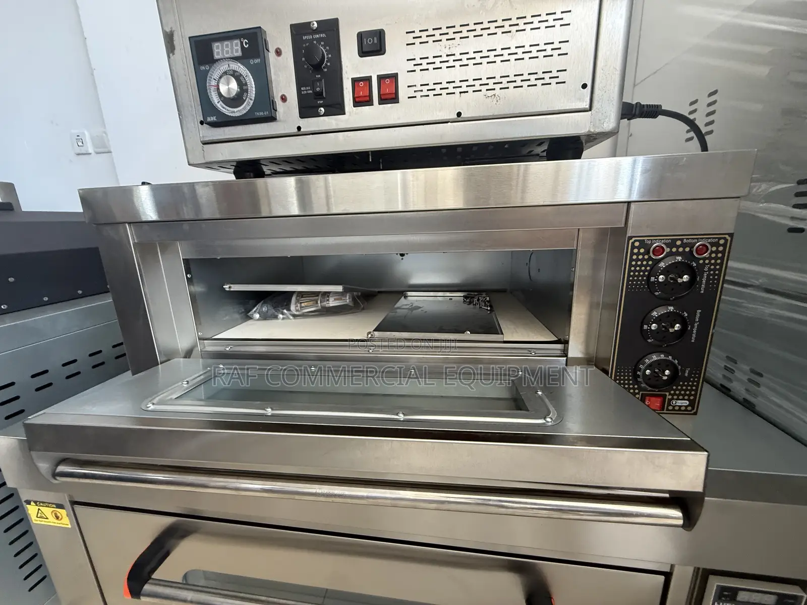 Single Deck 1 Tray Electric Baking/Pizza Oven With Stone Base