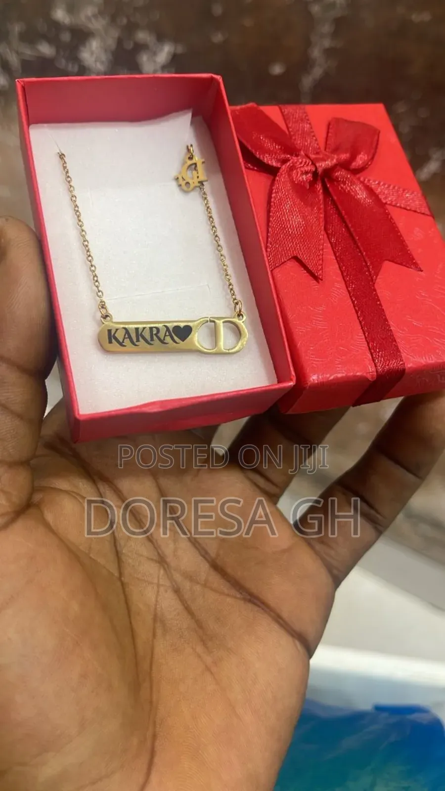 Stainless Steel Ladies Name Bracelet – Personalized Gift in Ghana