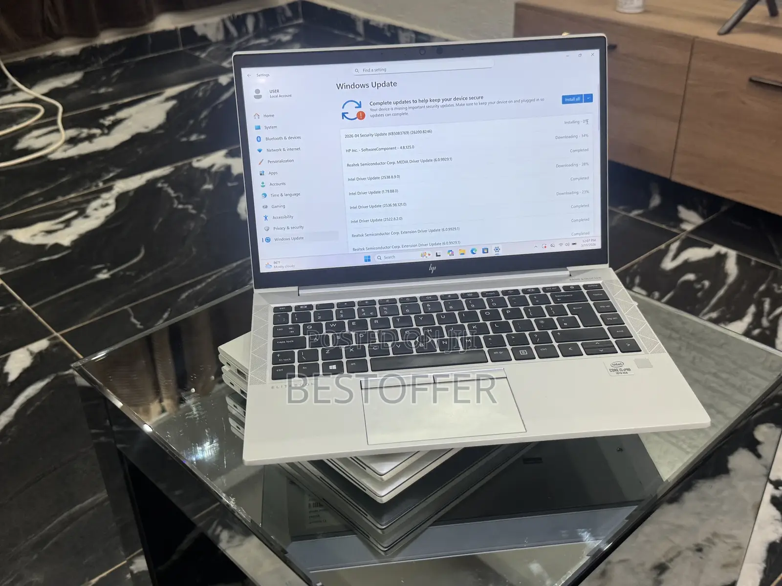 New Laptop HP EliteBook 840 G7 8GB Intel Core i5 SSD 256GB