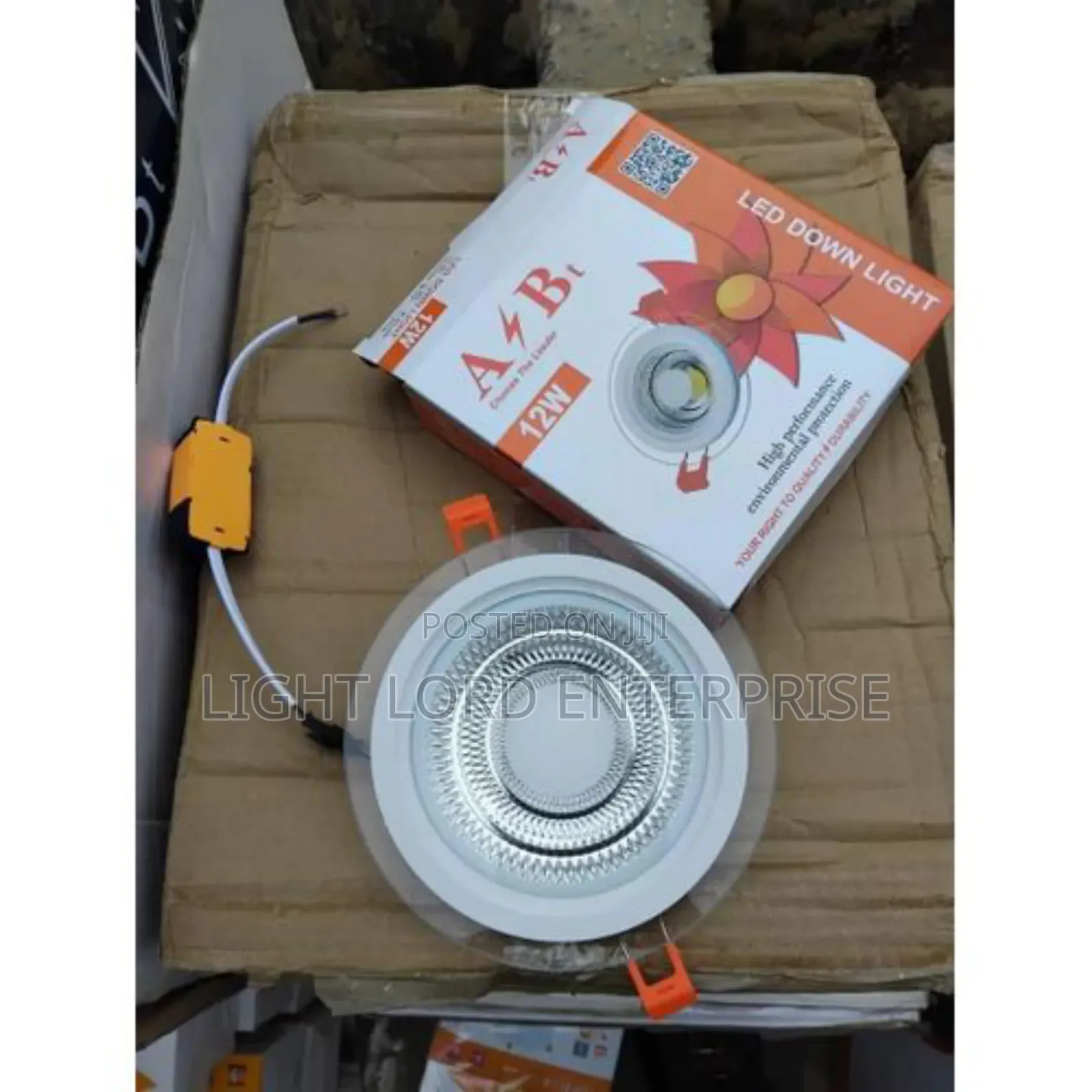 A/B Led Glass Light White and Blue