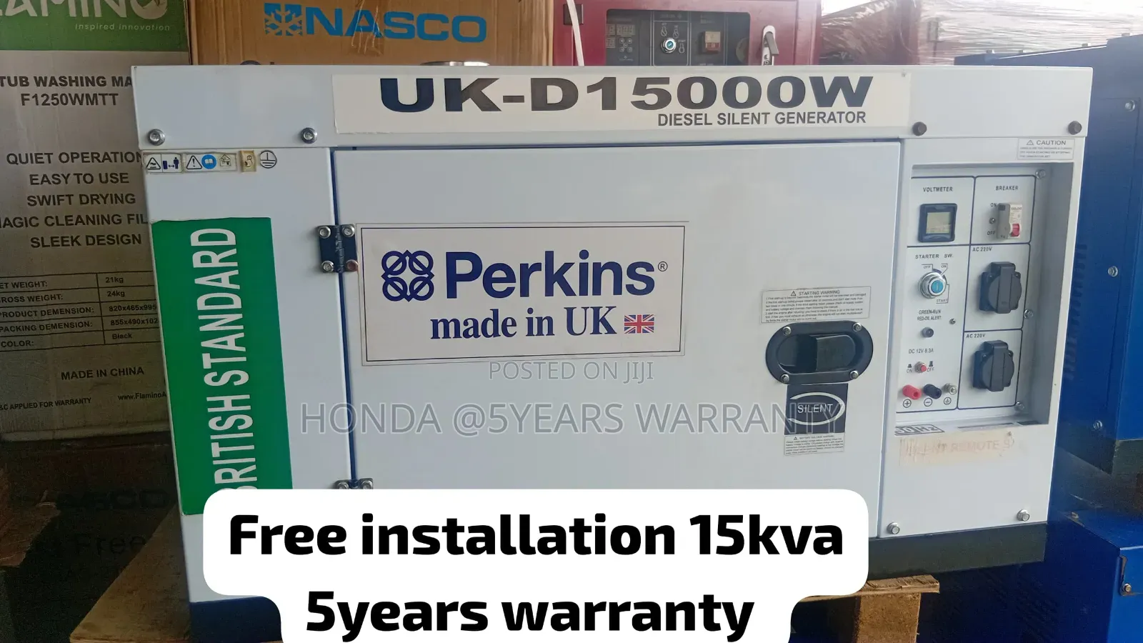 Industrial Perkins 15kva Diesel Generator With Ats Compatibility